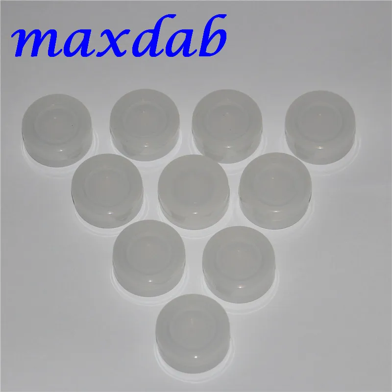 FDA Food Grade 3ml Transparent Non-stick Silicone Jar Covered Bustomized Bho Oil Container Clear Mini For Wax DHL free
