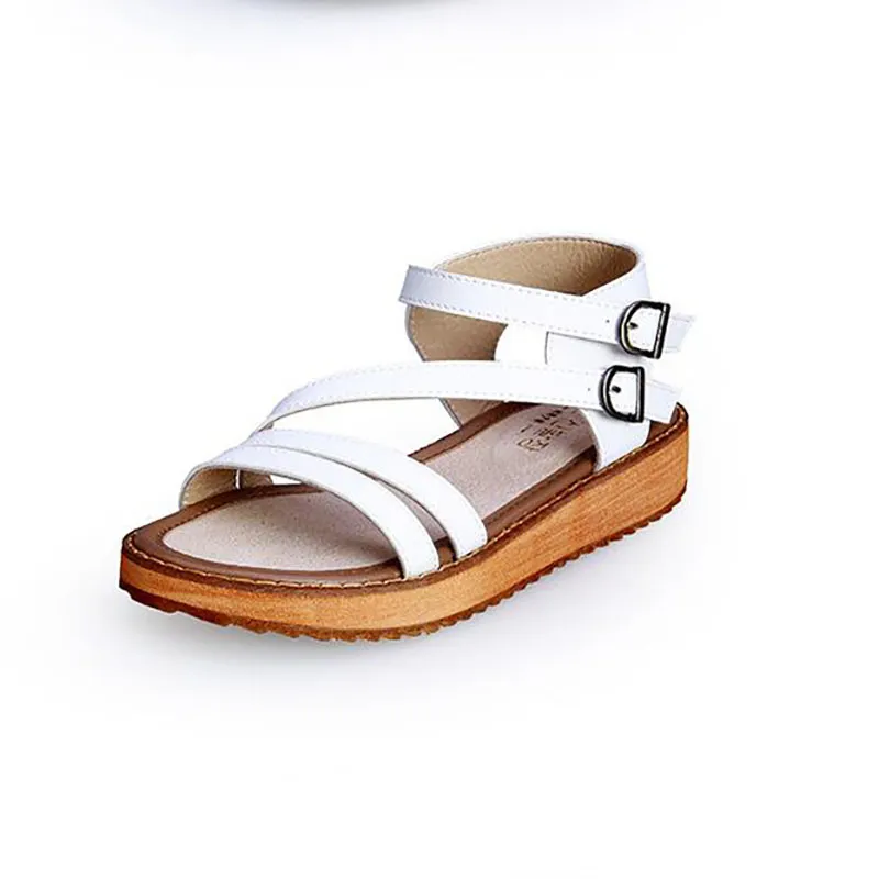 Dikke zolen sandalen vrouwelijke zomer 2017 nieuwe studenten een slip met platte sandalen all-match muffin vrije tijd Koreaanse tij vrouwen sandalen flip flop