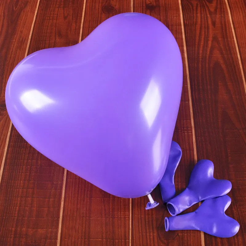 Romantique 12 Pouces 2.2g Rouge Amour Coeur Latex De Mariage Hélium Ballons Saint Valentin Fête D'anniversaire Ballons Gonflables ZA3035