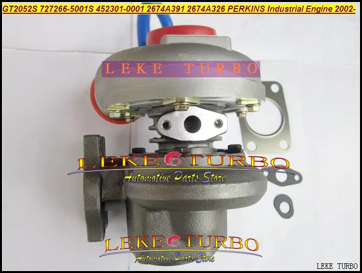 GT2052S 727266-5001S 452301-0001 2674A391 2674A326 Turbo Turbocharger For Perkins Industrial Engine 2002- Diesel (2)