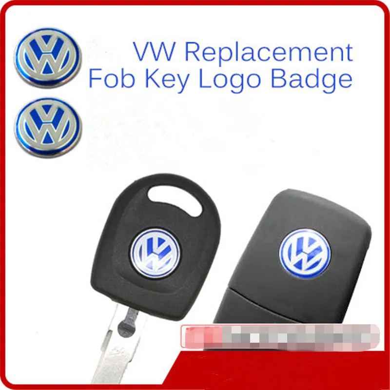 100 stks / partij Auto metalen 14mm Key FOB Logo Badge Embleem Sticker Key Remote Sticker Hoge Kwaliteit