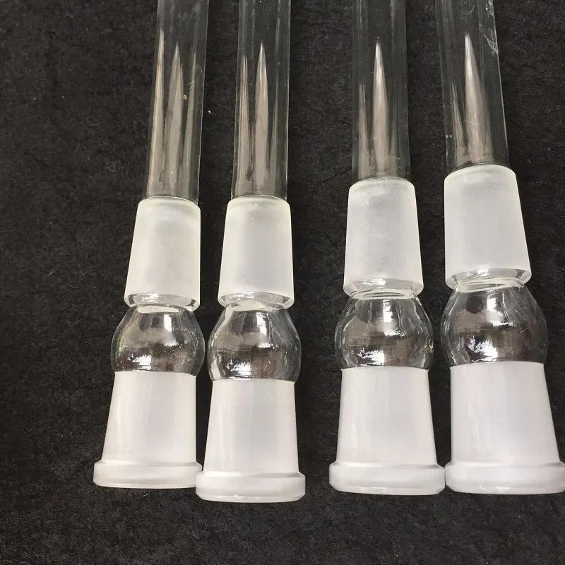 Glass Downstem 14 mm 18 mm Grueso Glass Down stems Difusor con 6 Armado para Glass Bongs Tubería de agua Más de 100 piezas DHL gratis