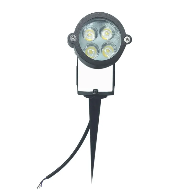 4W AC85-265V 12 V LED Ogród Spike Light IP65 Wodoodporna ścieżka projektora Krajobraz Reflektory Bezpieczeństwo Lawn Light Outdoor Led Flood Lampa