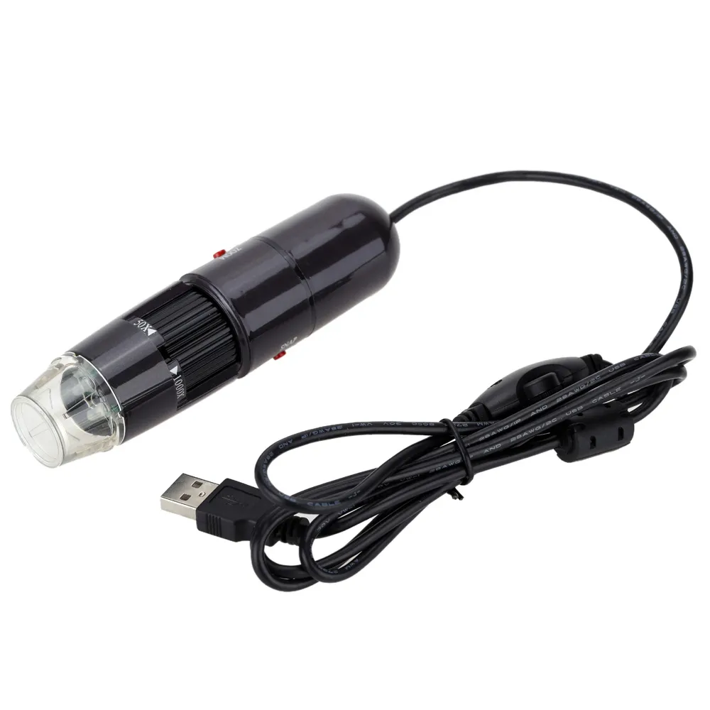 Ayarlanabilir Stand 1.3MP Yüksek Çözünürlüklü Video Kamera ile Freeshipping 50-1000X 8LED USB Dijital Mikroskop Mini Zoom Endoskop Büyüteç