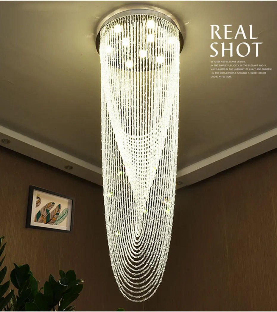 ウッド グレー ビーズシャンデリア モダンデザイン ウッド グレー