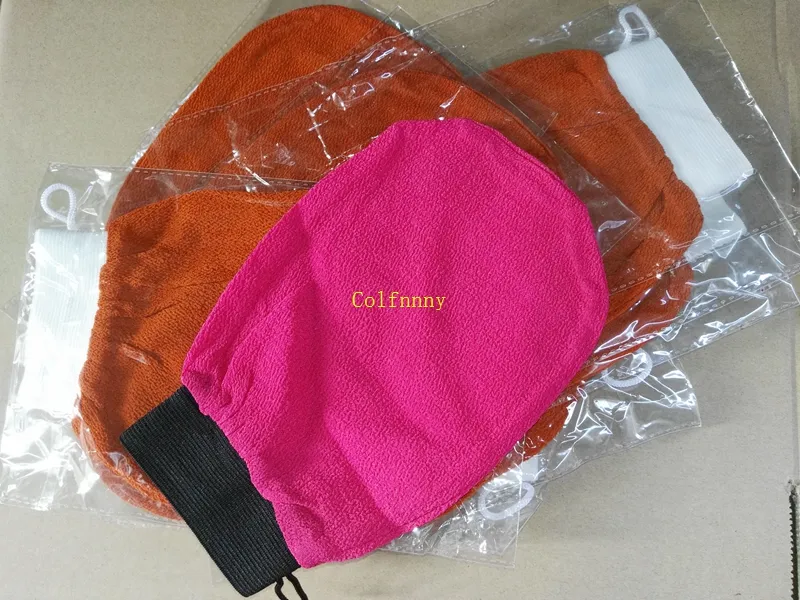 Fast shipping Wholesale hammam scrub mitt magic peeling glove exfoliating bath glove morocco scrub glove