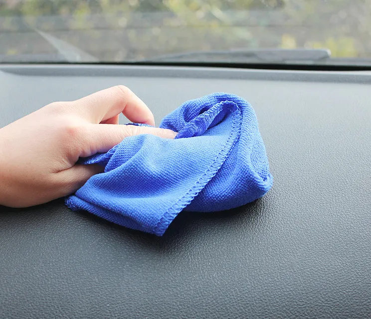 Microfiber Хлопчатобумажная полотенце Чистящие машины Чистая Ткань Автомобиль Чистая пыль Жидкового масла Ужин Вакуумный Чистящий Полотенце Уход за автомобилем ATP110