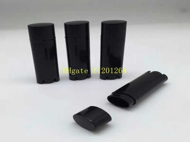 4.5g Clear Oval Lip Balm Tube 0.15oz Transparent Deodorant Container Lotion Bar Twist Empty lipstick