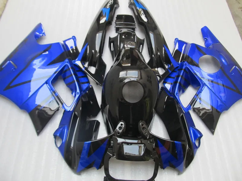 ABS Plastic Fairing Kit voor HONDA CBR60O F2 91 92 93 94 BLAUW BLACK VALEN SET CBR600 F2 1991-1994 OY17