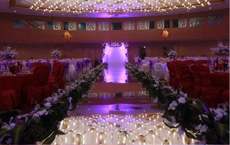 Mirror Carpet DIY decoreren T-Stage Show of Romantic Wedding Event Party Double Side Silvery 2 meter Breedte 0.2mm Dikte