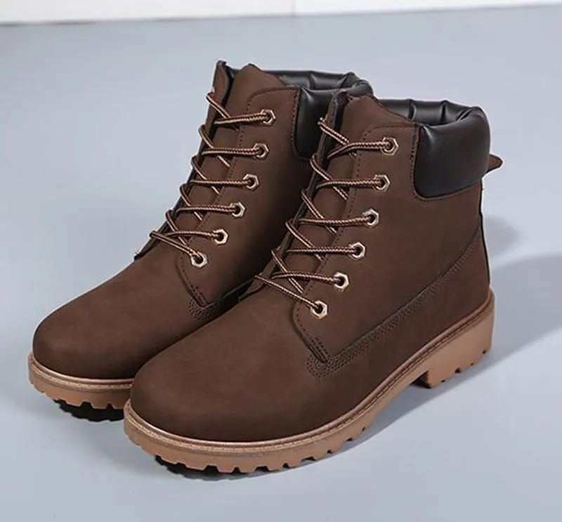 Männer Stiefel Mode Martin Stiefel Outdoor Casual billige Holz Stiefel Liebhaber Herbst Winter Schuhe kostenloser Versand