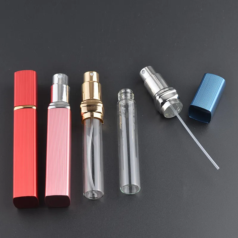 12ML vaporisateurs en aluminium atomiseur de parfum Contenants cosmétiques atomiseur Voyage Rechargeable Mini Atomiseur Vaporisateur Coloré F2017123