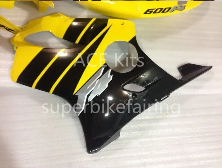 3 omaggi Honda CBR600F4 99 00 CBR 600F4 CBR600 1999 2000 ABS Carenatura moto Giallo Nero AA32t