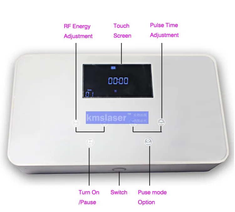 Portátil Real 40,68 MHz fraccional RF que adelgaza la piel facial aprieta la máquina de eliminación de arrugas corporales lifting facial