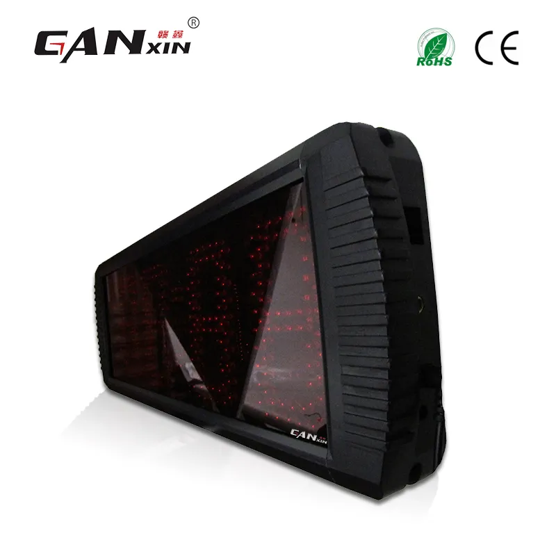 [GANXIN] Hot Vender 5 polegada 4 Dígitos Semi-ao ar livre LED Display Relógio de Parede com Contagem Regressiva Contagem Regressiva de Cronômetro De Alumínio Preto e função de Countup