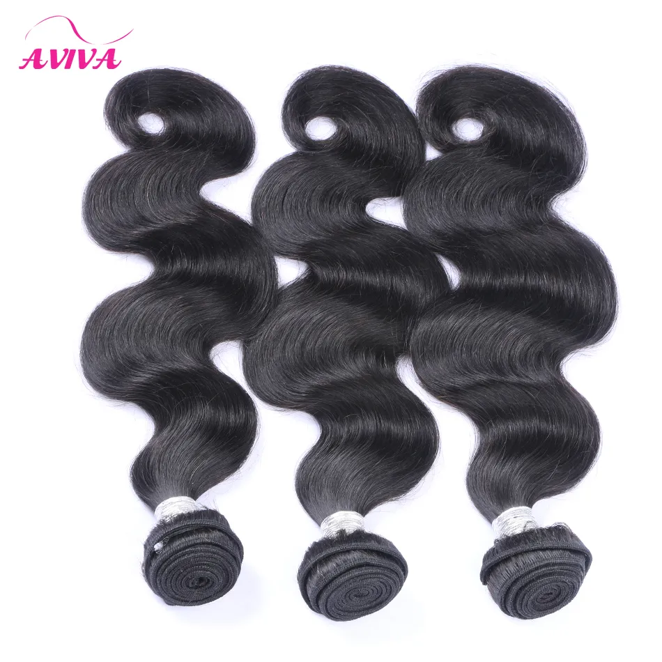 Indian Virgin Remy Hair Weaves Bundles Body Wave obearbetade råa indiska jungfruliga mänskliga hårförlängningar Naturlig färg Dyable T1232715