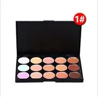 Atacado-15 Cores Profissional Paleta de Corretivo Mulheres Ladies Contour Palette Maquiagem Comestic Face Facial Creme Care Base Paleta