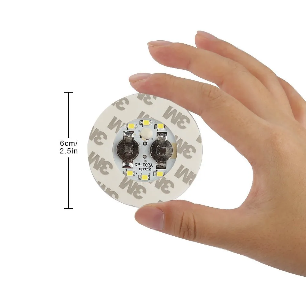 야간 조명 와인 병 6 LED 스티커 코스터 디스크 주류 병 또는 기타 투명 유리 장식 파티