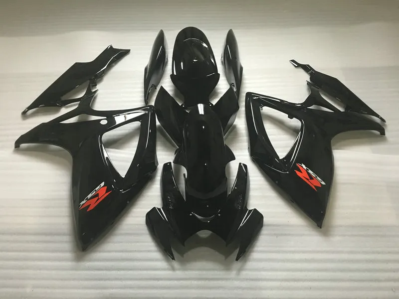 Injectie Mold Fairing Kit voor 2006 2007 Suzuki GSXR600 750 GSXR 600 GSXR750 K6 06 07 ABS Matte Black Backings Set + Gifts MN49