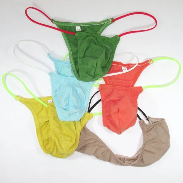 Mens String tanga G208c Fashional Panties ön küçük kese ince pamuk forması yumuşak konfor iç çamaşırı