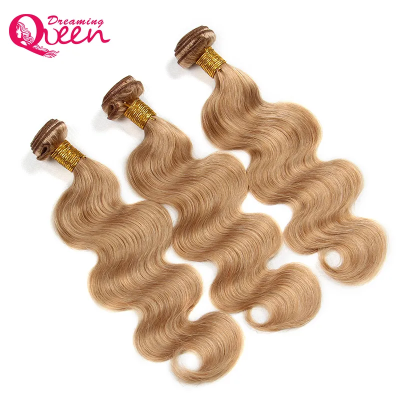 # 27 Honey Blonde Body Wave Ombre Brésilienne Tissage de Cheveux Humains Ombre Vierge Cheveux Humains 3 Bundles Extension de Cheveux Humains Péruvien Malaisien Mongol