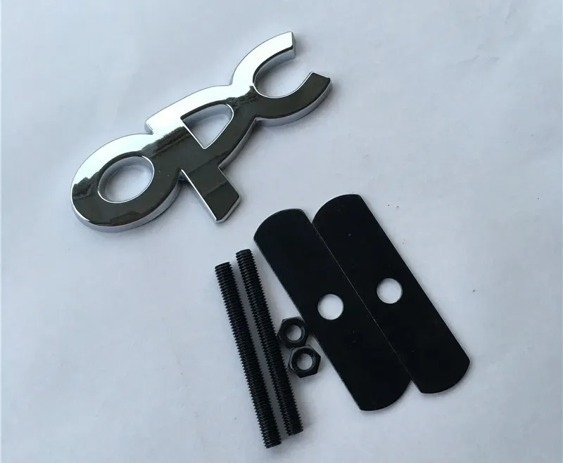 3D capilla del metal del cromo parachoques parrilla Insignia OPC emblema del logotipo de las marcas lfor Opel Astra Corsa Regal LaCrosse Zafira Para Buick