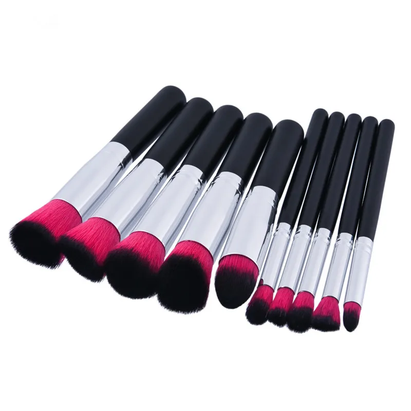 mini pincéis de maquiagem conjuntos Profissional Fundação Bb Creme Rosto Pó De Nylon Cabelo Kabuki Make Up Brush Kits Tools