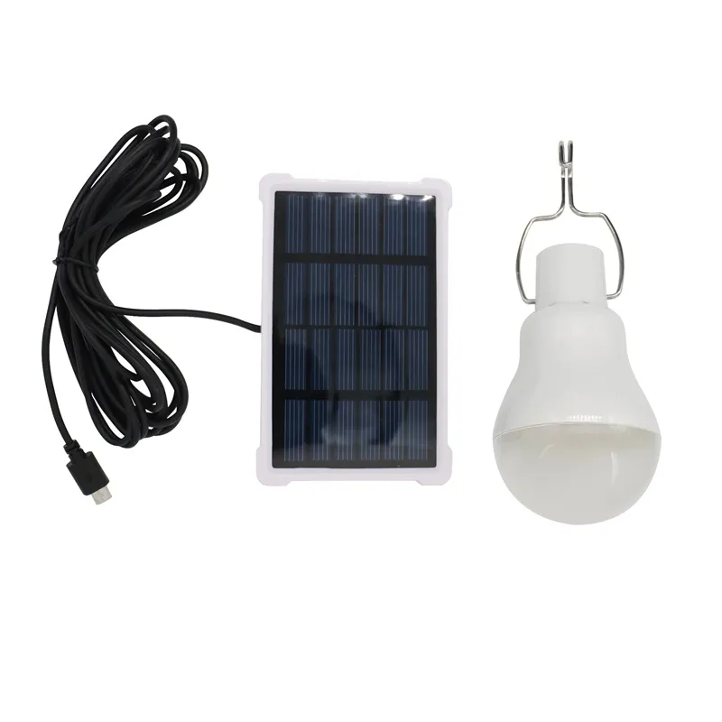 Solarbetriebene Lampe, tragbare Solarpanel-LED-Lampe, 140 lm, energiesparend, für den Notfall bei Outdoor-Aktivitäten