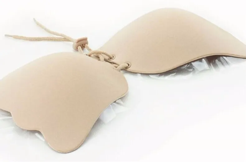 Women Adhesive Bras sexy invisible silicone bra push up silicone bra nipple  covers silicone material bras