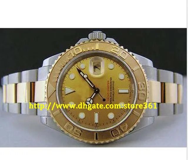 store361 nuevos relojes para hombre 40 mm Gold SS Champagne Index Dial - 16623