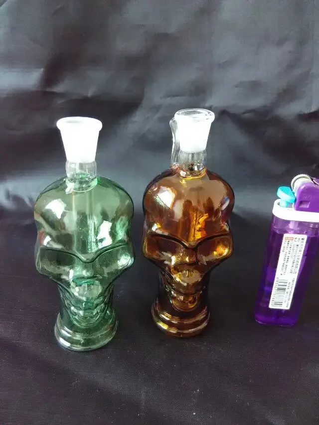 New bones of bungs of water pipe smoke hookah portable glass bongs smoking accessories 