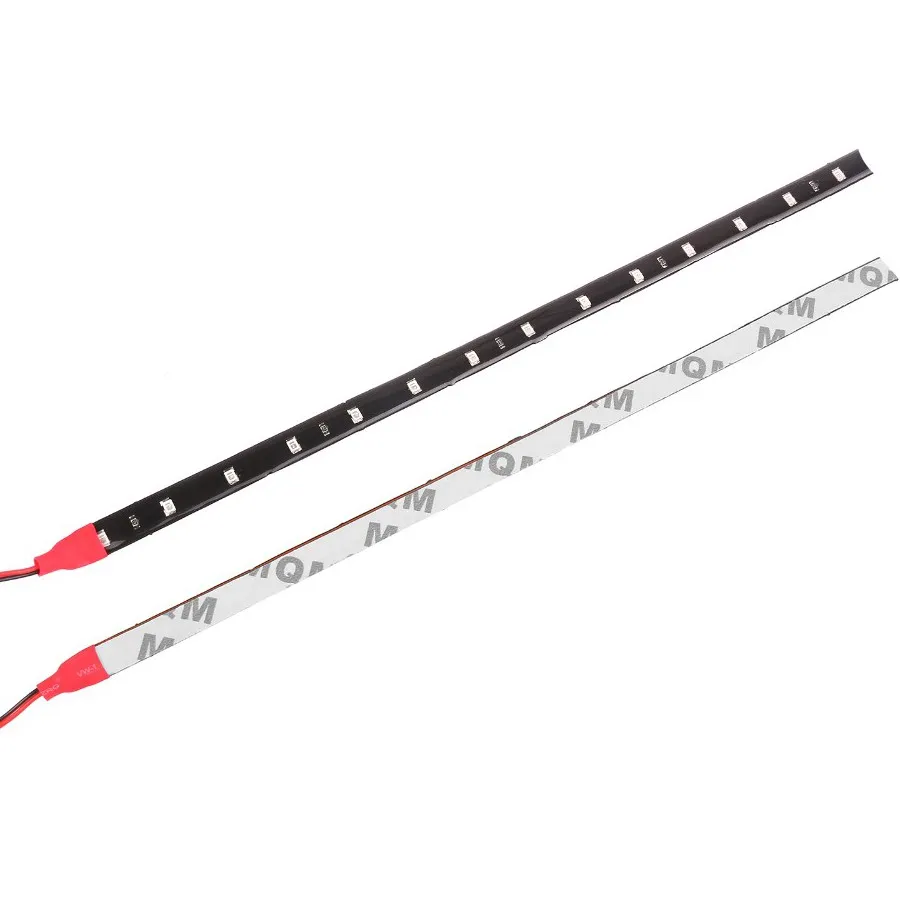 Vattentät bil Auto Dekorativ Flexibel LED Strip Högeffekt 12V 30cm 15SMD Bil LED varselljus Bil LED Strip Light DRL