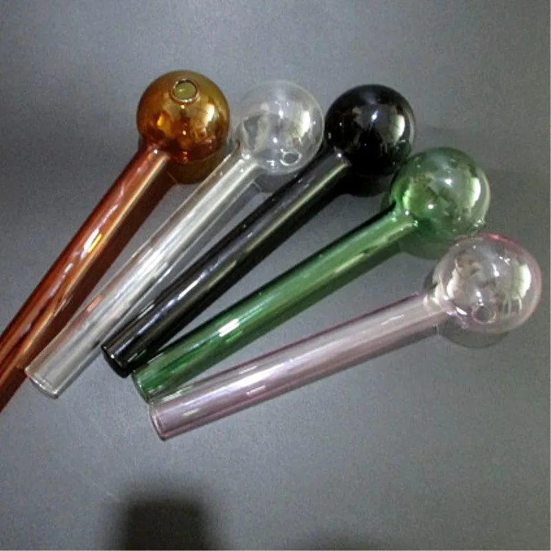 Glass Oil Burner 8 inch large pipe oil burner Glass Tube Oil Pipe Nail Thick Glass smoking Pipe