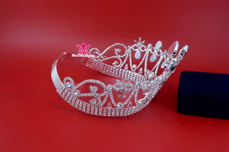 Crowns Original Rhinestone Crystal Mrs Beauty Pageant Contest Crown Weddings Events Bridal Hair Accessories Queen Princess Style M211s