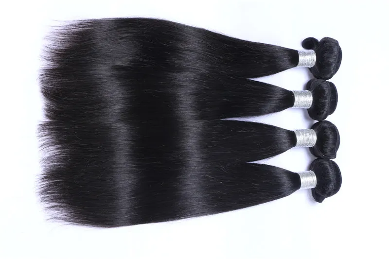 Groothandel Goedkope Braziliaanse Menselijke Haar Wefts Indian Maleisische Peruaanse Hair Extensions Dubbele inslag rechte bundels Braziliaanse haarbundels