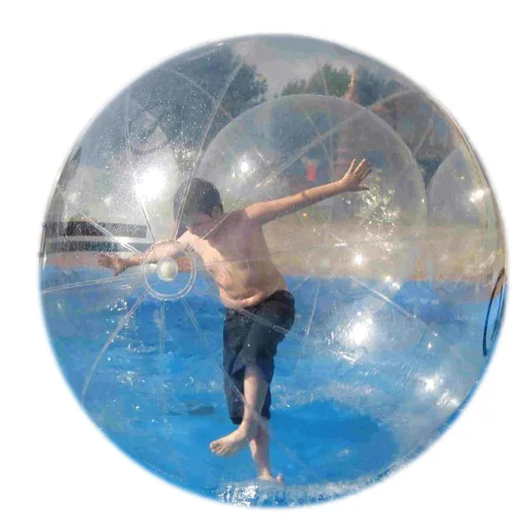 Free Shipping High Quality TPU Water Walking Ball Walker See Through Aqua Zorbing Sphere with German Tizip Zip Diameter 5' 7' 8' 10'