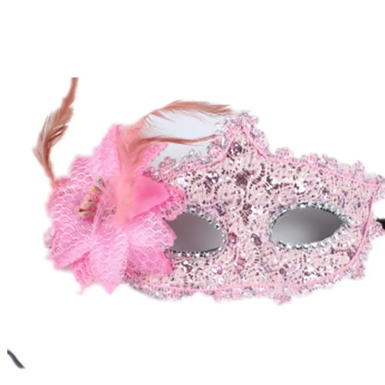 Brand New Halloween Makijaż Party Party Dorosłych Seksowna Zabawa Pół Twarzy Princess Maska Maska PH017 Mieszaj zamówienie jako Twoje potrzeby