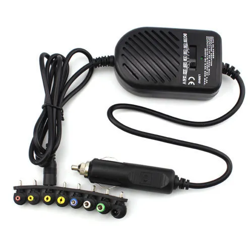 Universal DC 80W Bil Auto Charger Strömförsörjningsadapter Set för bärbar dator Anteckningsbok med 8 avtagbara pluggar Gratis frakt Partihandel 20ps / 