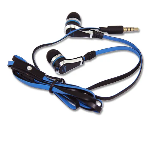 50 Cent SMS earphone nudel tråd högkvalitativa hörlurar 50cents Wired earphone i örat med mikrofon och mute knapp gata med 50-cent öronpropp