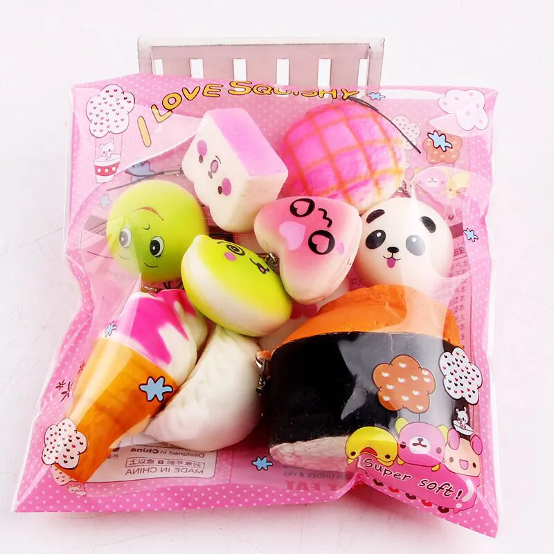DHgate.com:50 PcsKawaii Slow-Rising Squishy Food Ice Cream