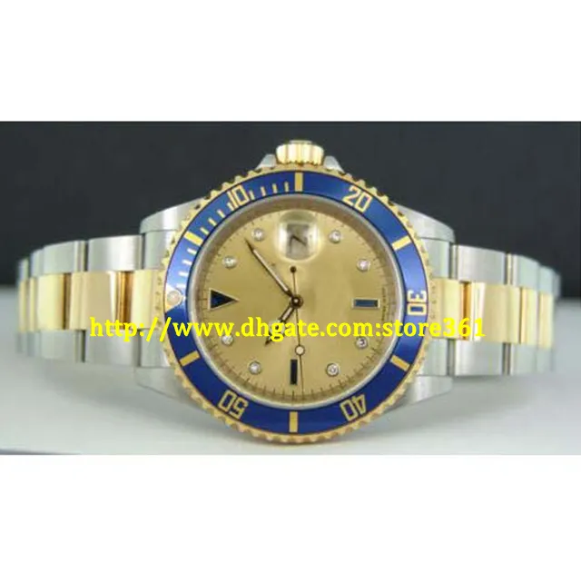 store361 nuovi arrivi orologi 18kt Gold SS Champagne Serti lunetta interna - 16613