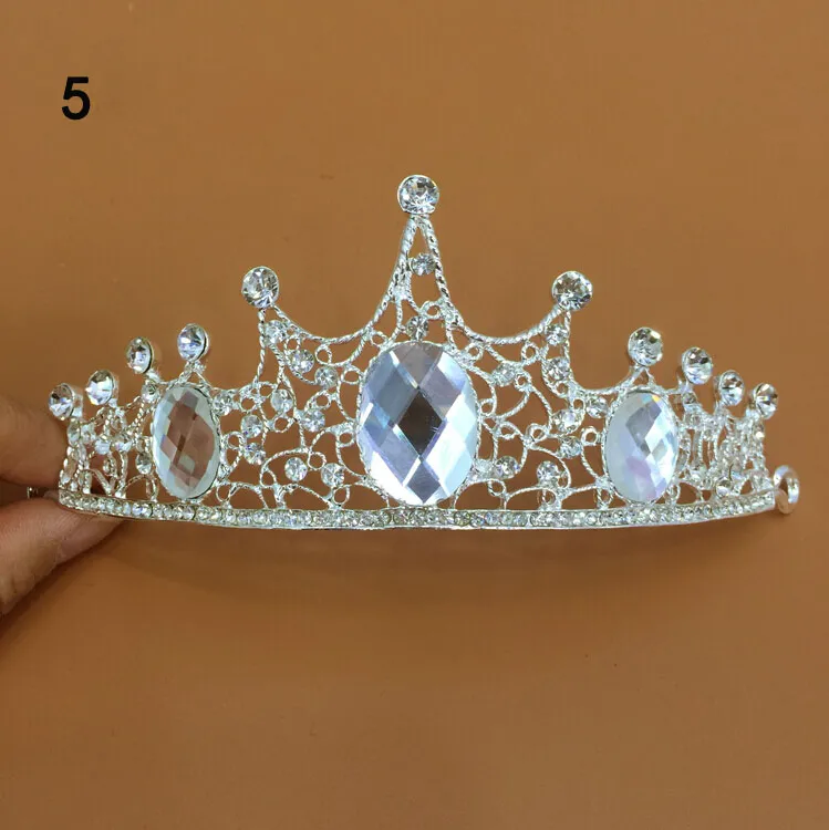 Neue Ankunft Luxus Verschiedene Arten Hochzeit Diademe Diamant Cryatal Empire Crown Braut Stirnband Für Braut Haarschmuck Party Zubehör