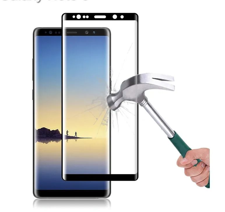 3d cobertura completa de vidro temperado para samsung galaxy note 8 protetor de tela para galaxy s8 s8 além de película protetora