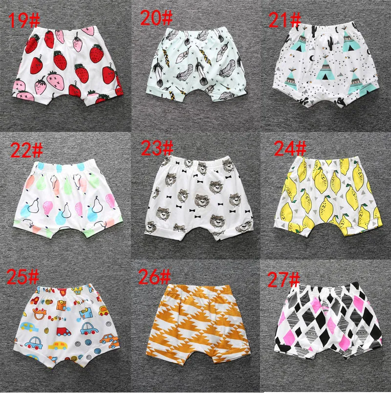 30 Couleurs Date INS Enfants PP pantalons bébé tout-petits garçon fille ins Géométrique Animal Imprimer pantalon shorts Leggings enfants vêtements DHL