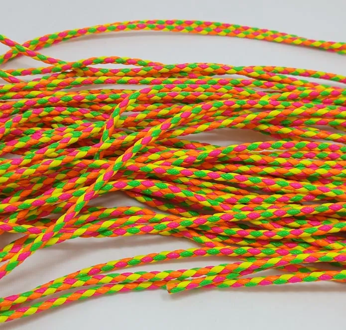 Brand new 90m 3mm pu leather braid cord fit European bracelet and necklace DIY fashion jewerlry cord handcraft accessories