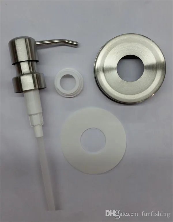 DIY Hand Soap Dispenser pump Stainless Steel Mason Jar Countertop Soap / Lotion Dispenser polish/chrome/ORB/golden HY-03