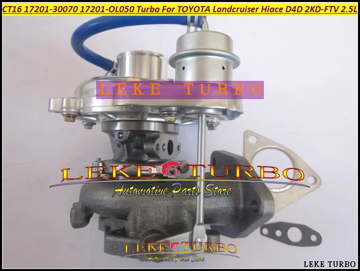 CT16 17201-30070 17201-OL050 Turbo Oil cooled Turbocharger For  LandCruiser Land Cruiser Hiace D4D 2KD 2KD-FTV 2KDFTV 2.5L (5)