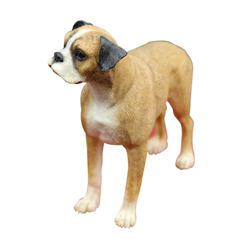 Boxer Figurine gift resin dog animal statue handmade figurines decoration for home and garden cherismas gifts