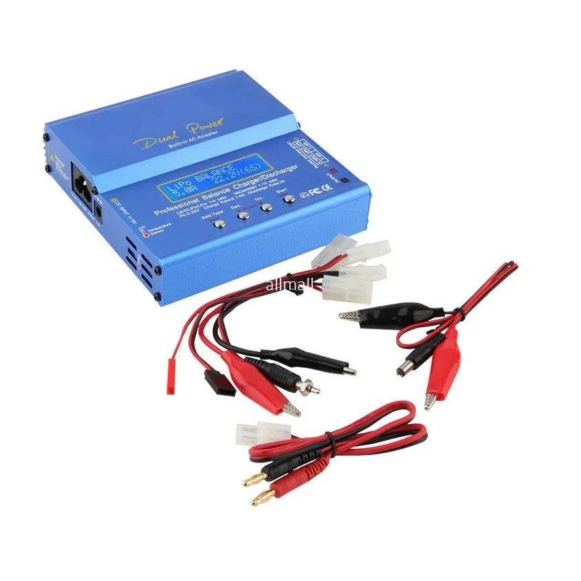 Freeshipping Nieuwe Imax B6 AC B 6AC LIPO NIMH 3S RC Batterij Balanslader van RC HOBBY + B6AC Europees Universeel netsnoer Power Cable