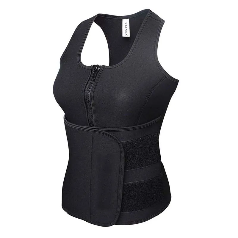 Cinto ajustável de cintura de neoprene para suor, cinto de emagrecimento modelador de corpo, modelador de cintura, colete para treino